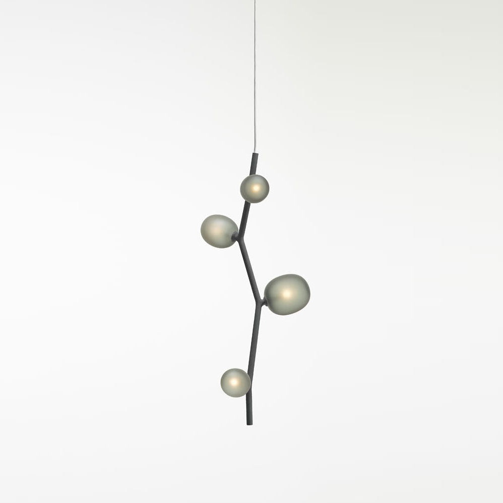 Isolora Modern Minimalist Vertical Glass Pendant Lamp - Lamp Copper