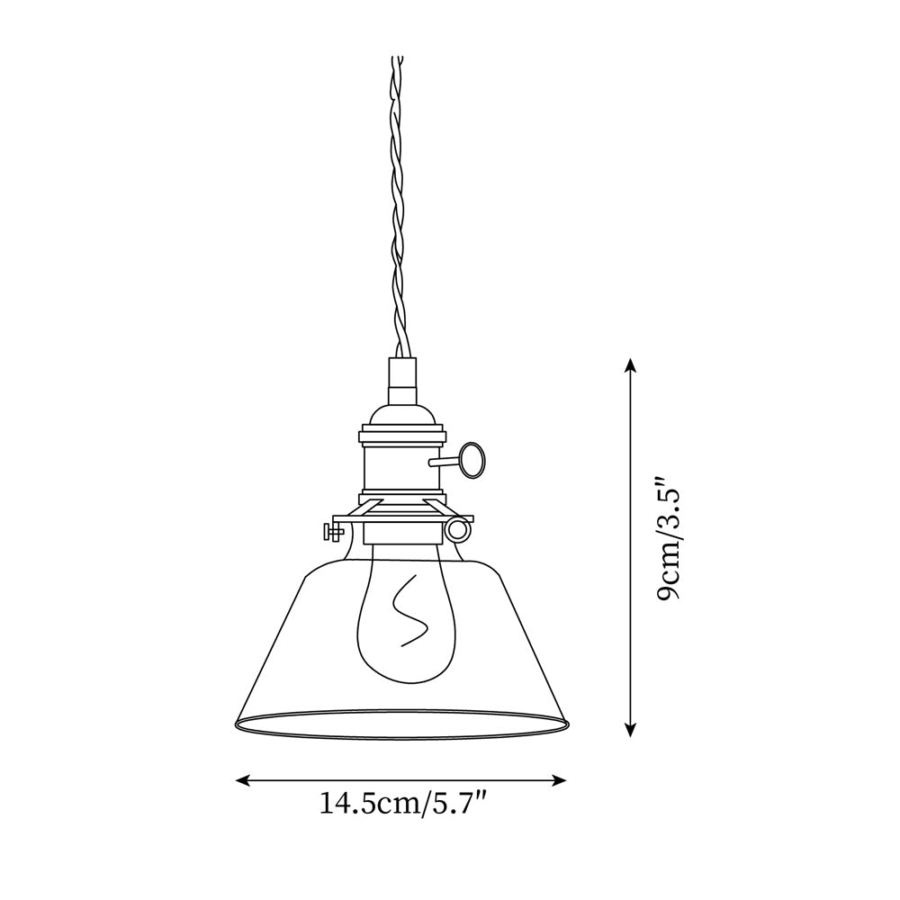 Glint Clear Glass Pendant Light - Letslighting