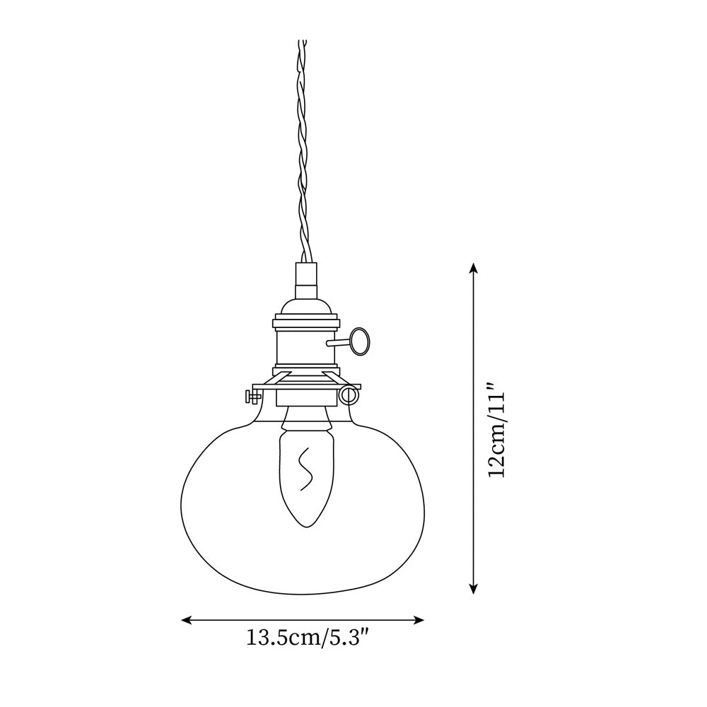 Glint Clear Glass Pendant Light - Letslighting