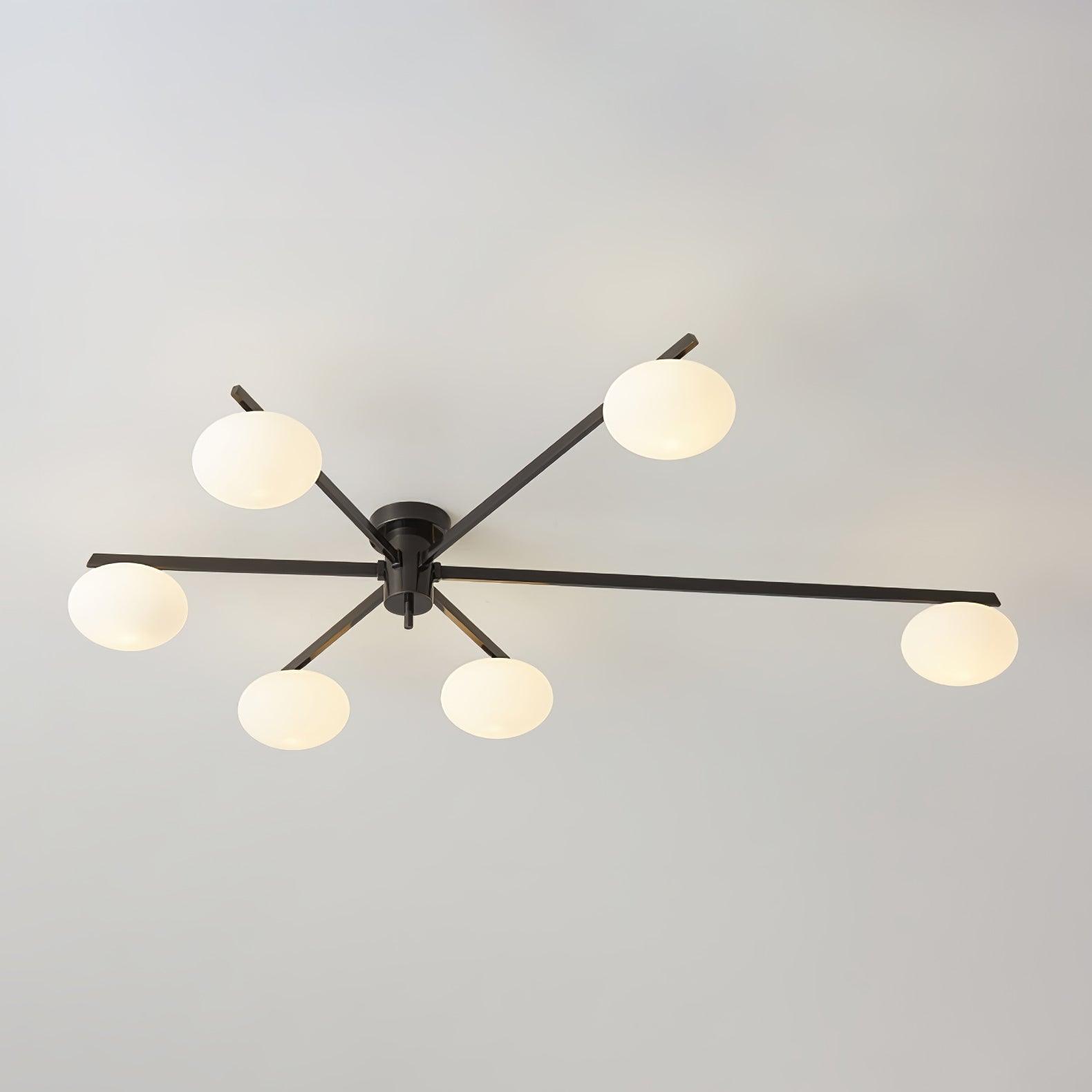 Valentina Lampada da Soffitto Moderna in Vetro Nero