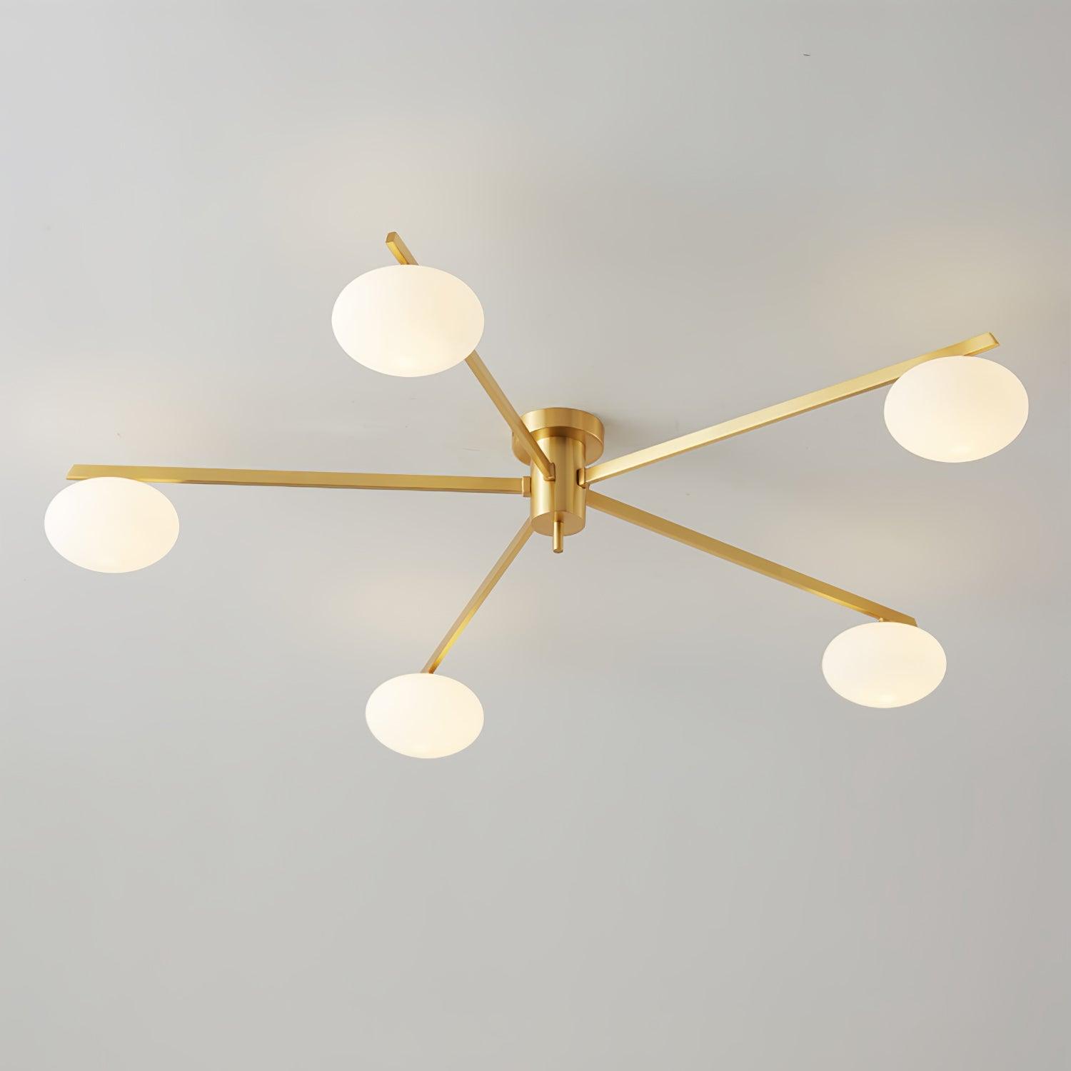 Valentina Lampada da Soffitto Moderna in Vetro Nero