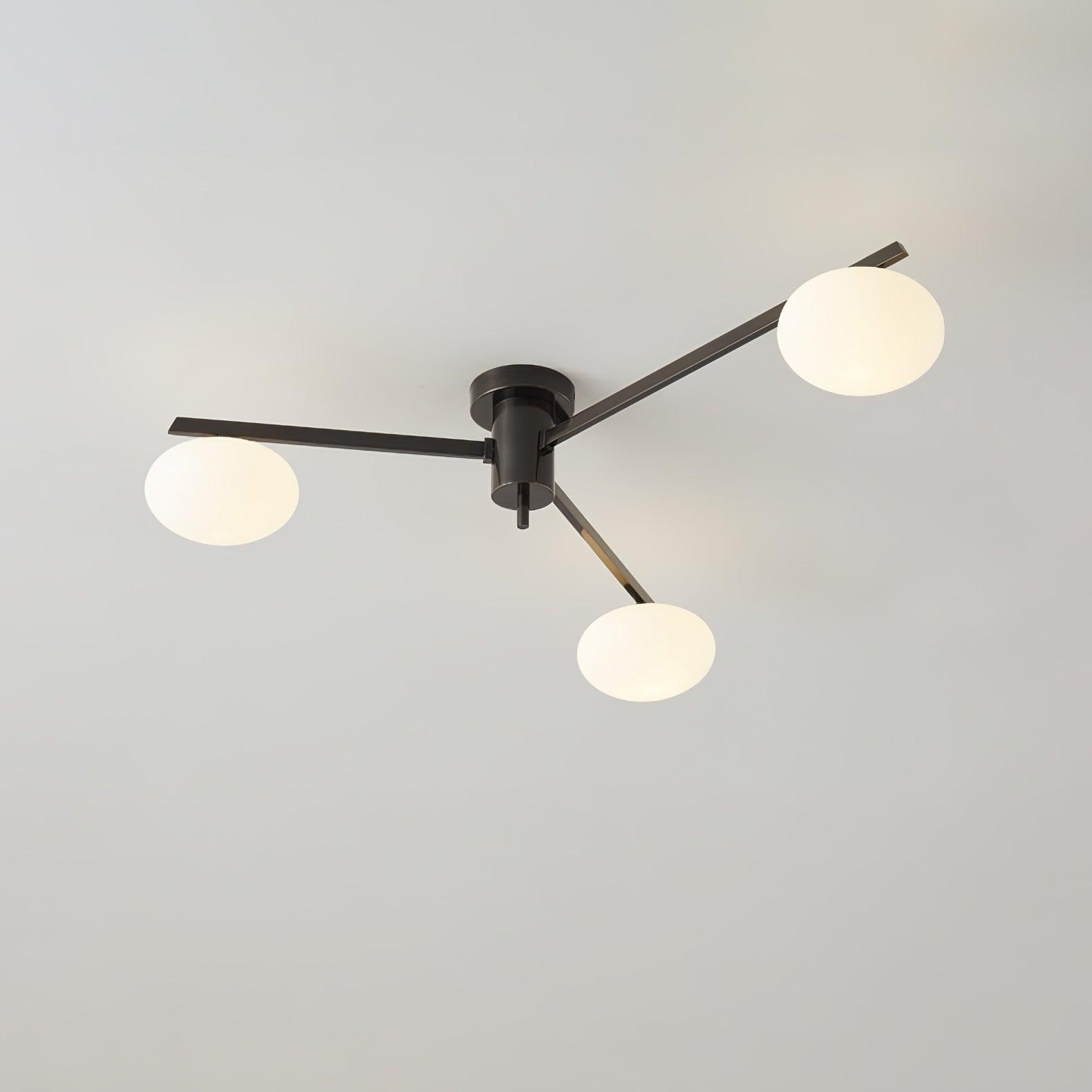 Valentina Lampada da Soffitto Moderna in Vetro Nero