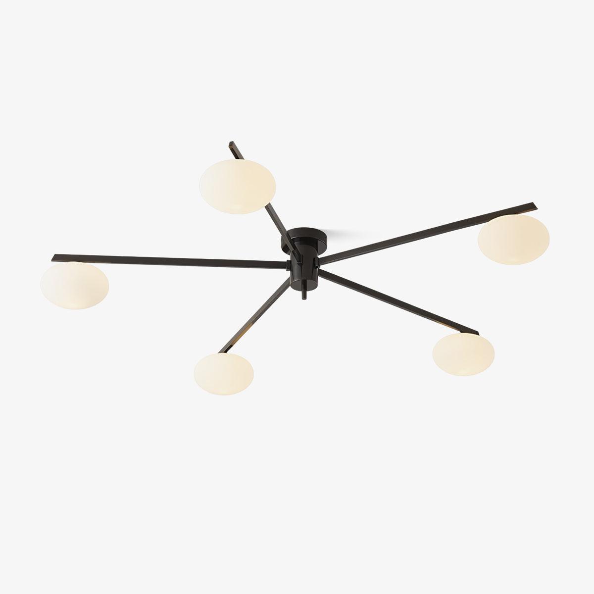 Valentina Lampada da Soffitto Moderna in Vetro Nero