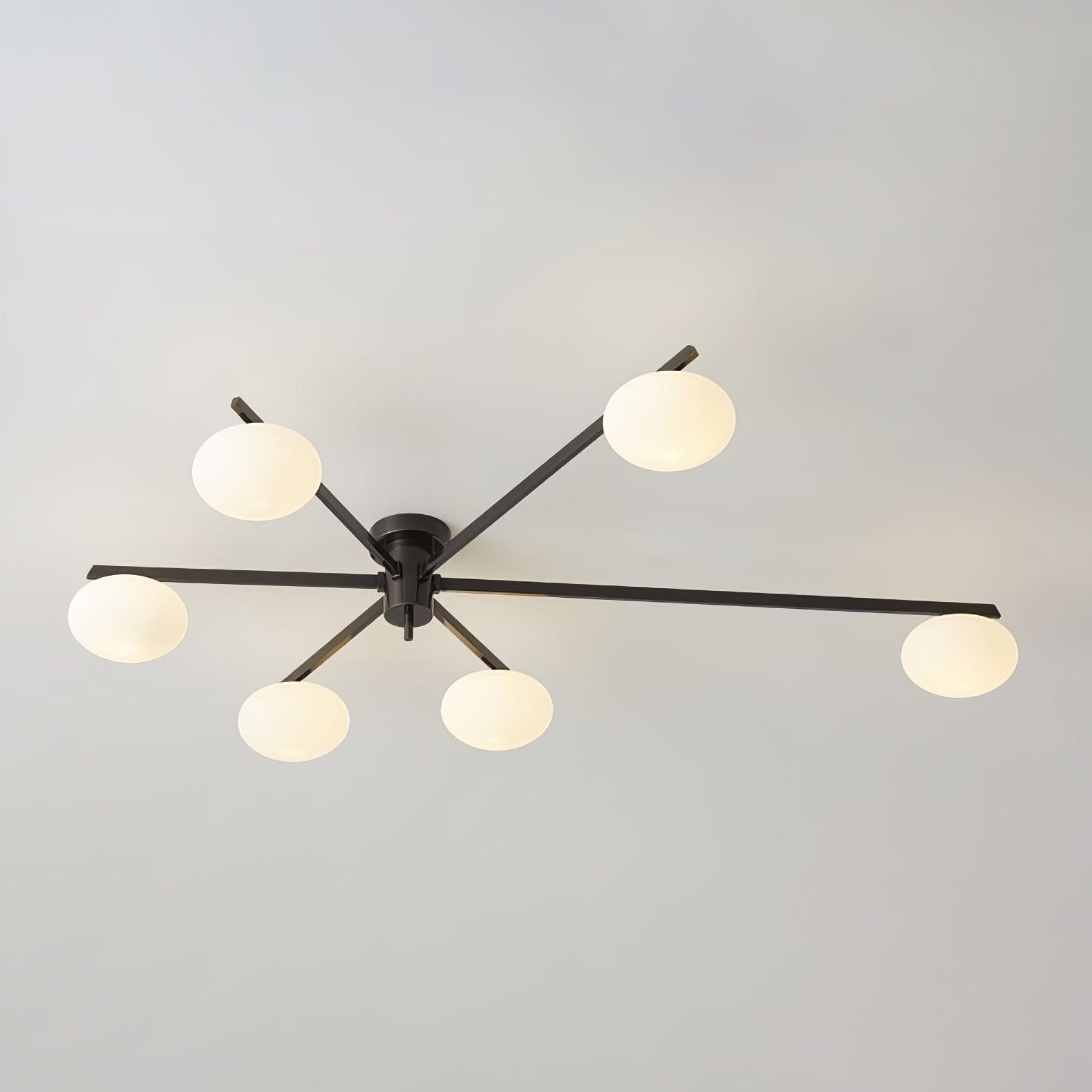 Valentina Lampada da Soffitto Moderna in Vetro Nero