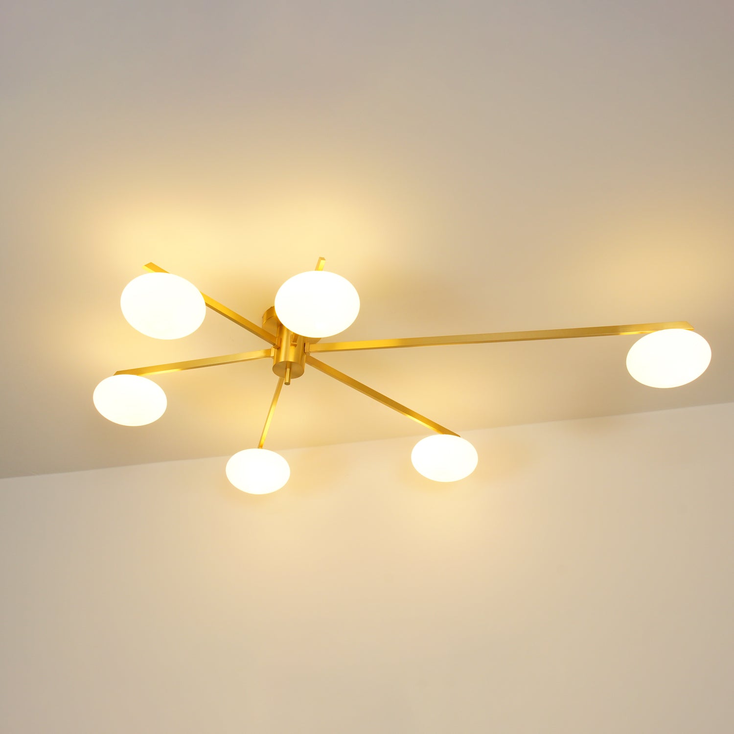 Valentina Lampada da Soffitto Moderna in Vetro Nero
