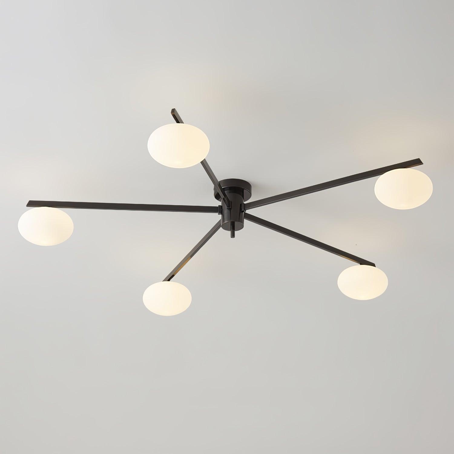 Valentina Lampada da Soffitto Moderna in Vetro Nero