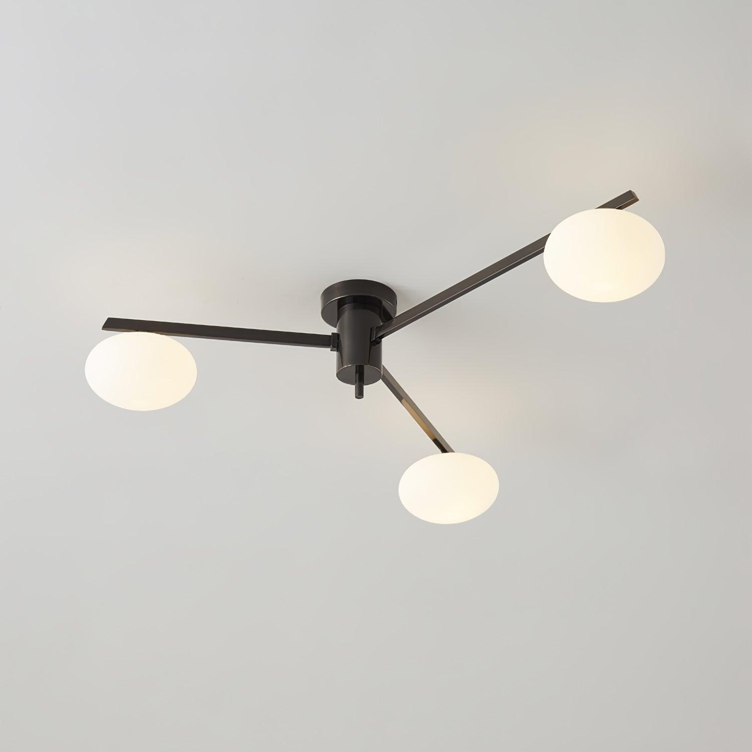 Valentina Lampada da Soffitto Moderna in Vetro Nero