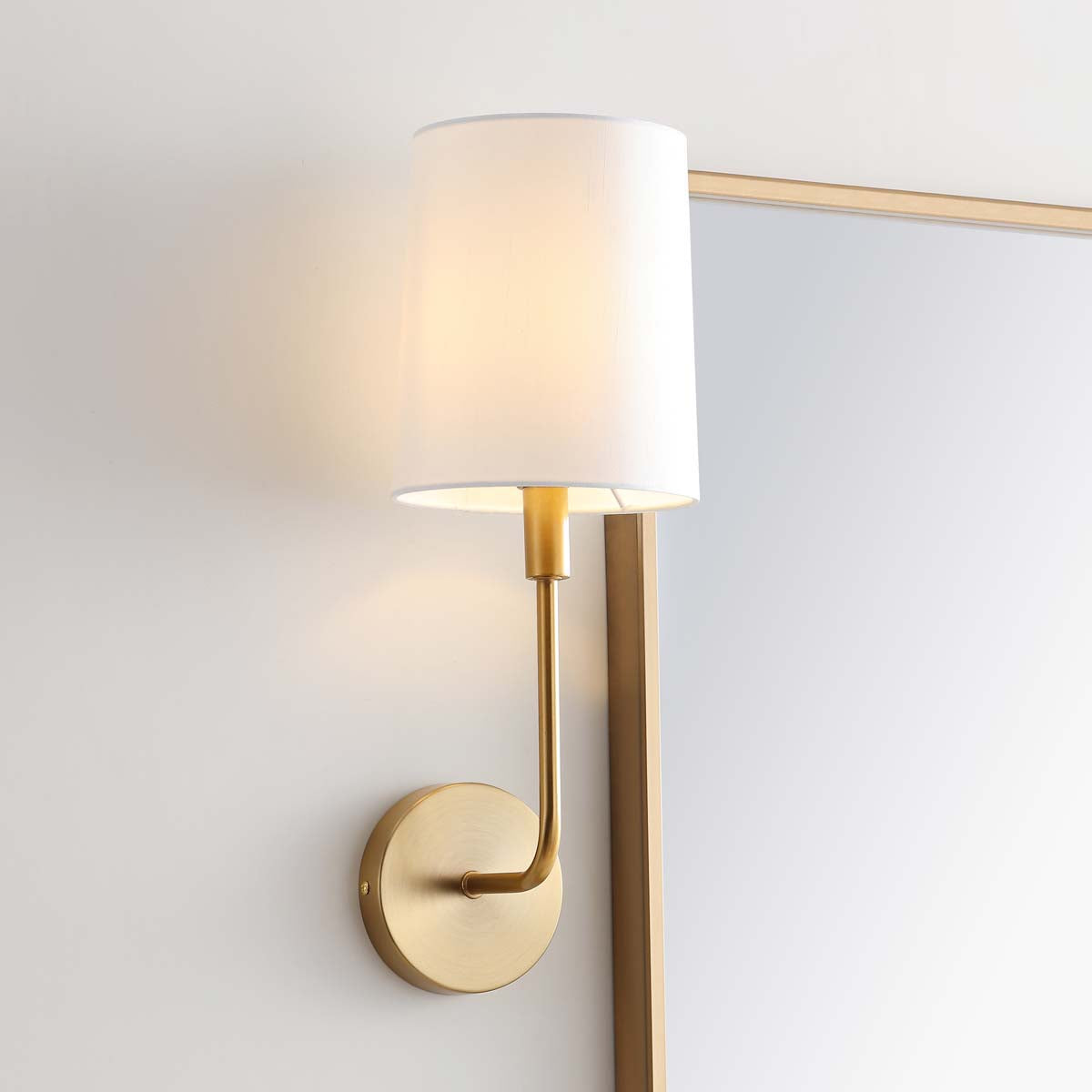 Orvynia Modern Minimalist Brass Fabric Wall Lamp - Lamp Copper