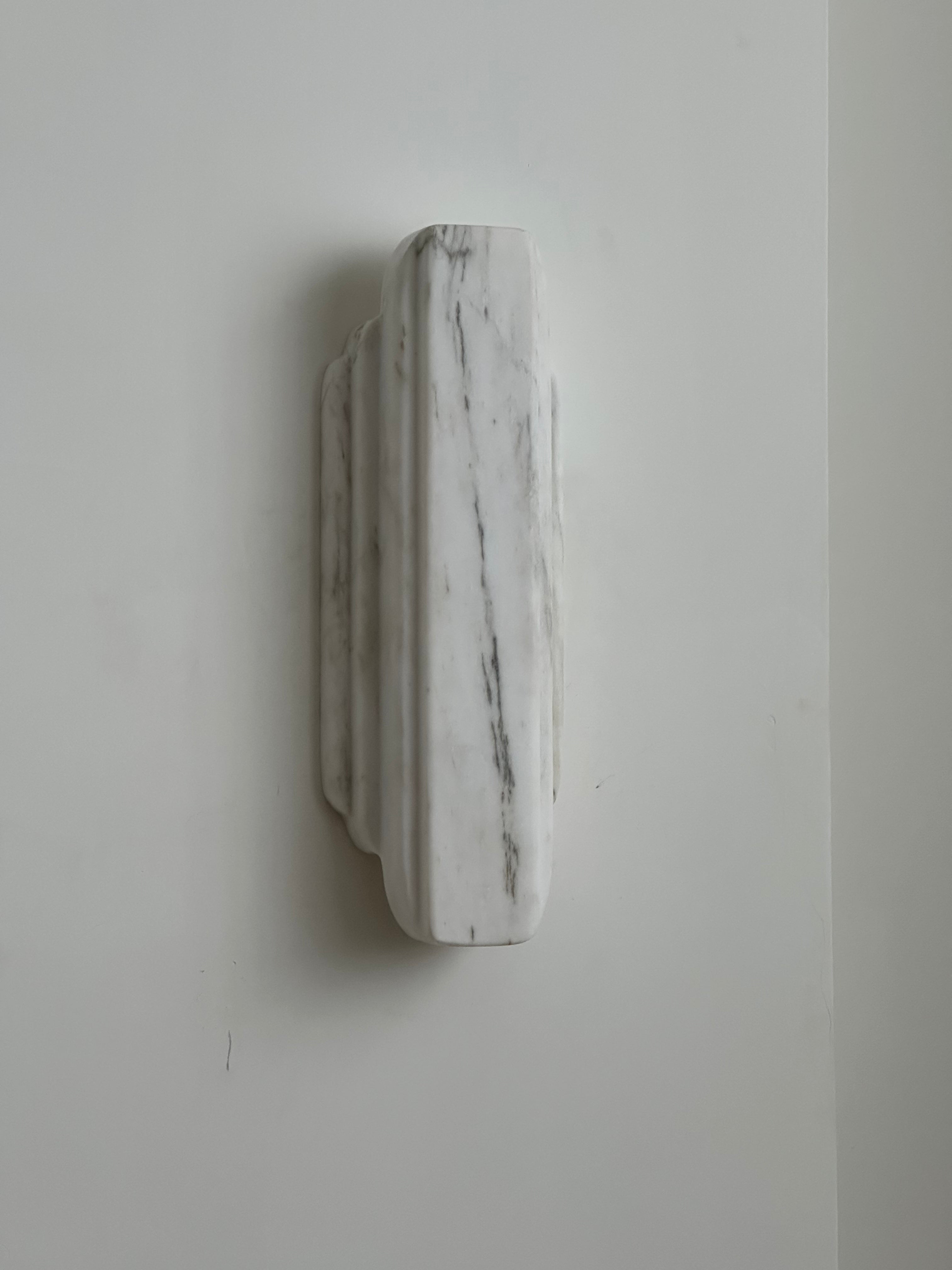 Eurcara Modern Minimalist Natural Marble Wall Lamp - Lamp Copper