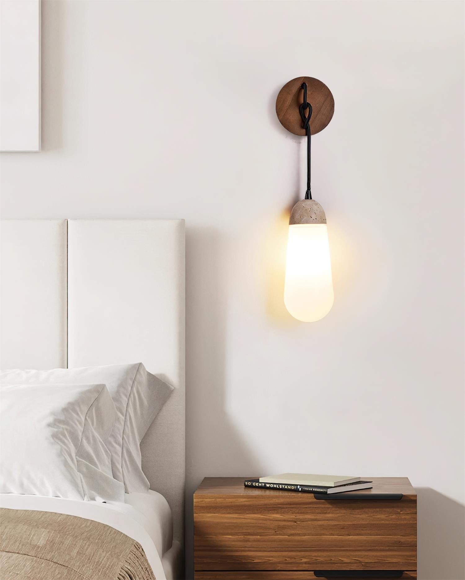 Ritta Wall Lamp Travertine Teardrop-shaped - Letslighting