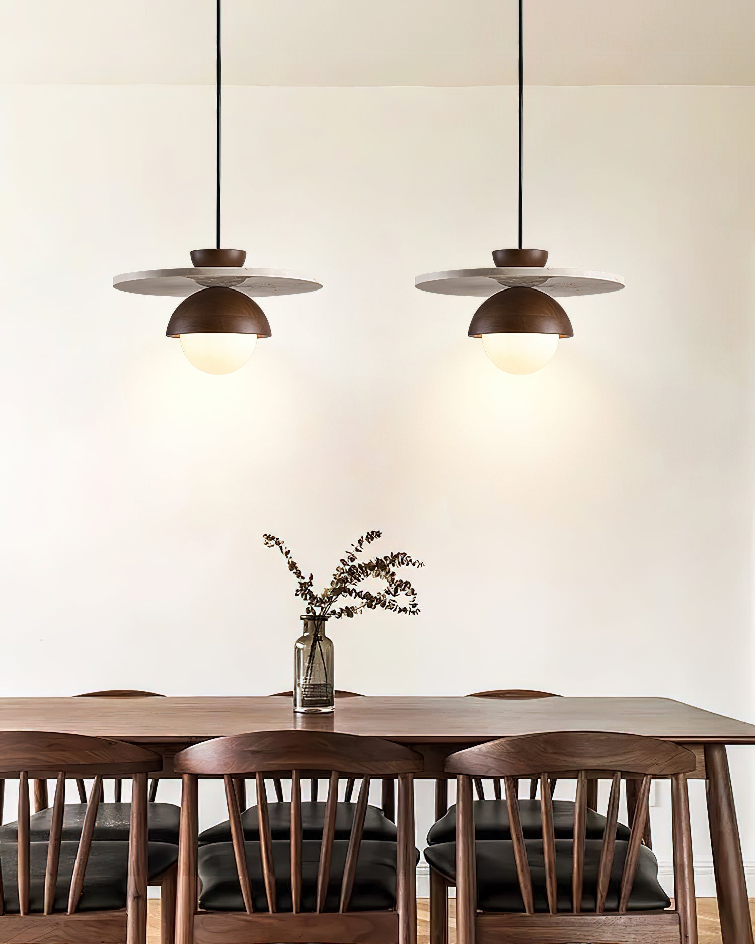Ritta Pendant Light Glass Globe Travertine - Letslighting