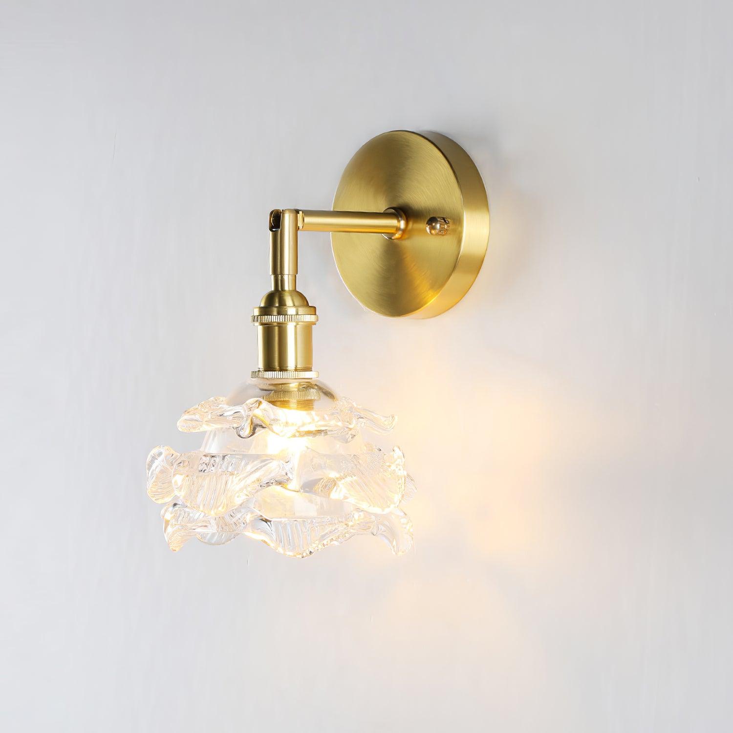 Petal Vintage Brass Wall Lamp - Blowlighting