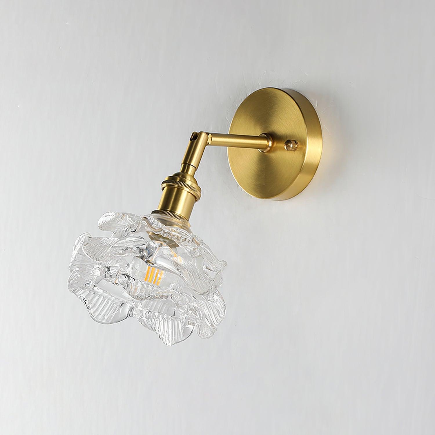 Petal Vintage Brass Wall Lamp - Blowlighting