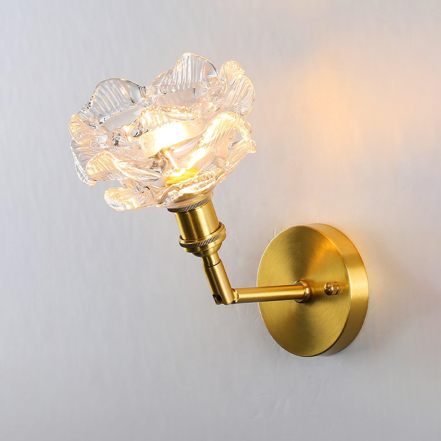 Petal Vintage Brass Wall Lamp - Blowlighting