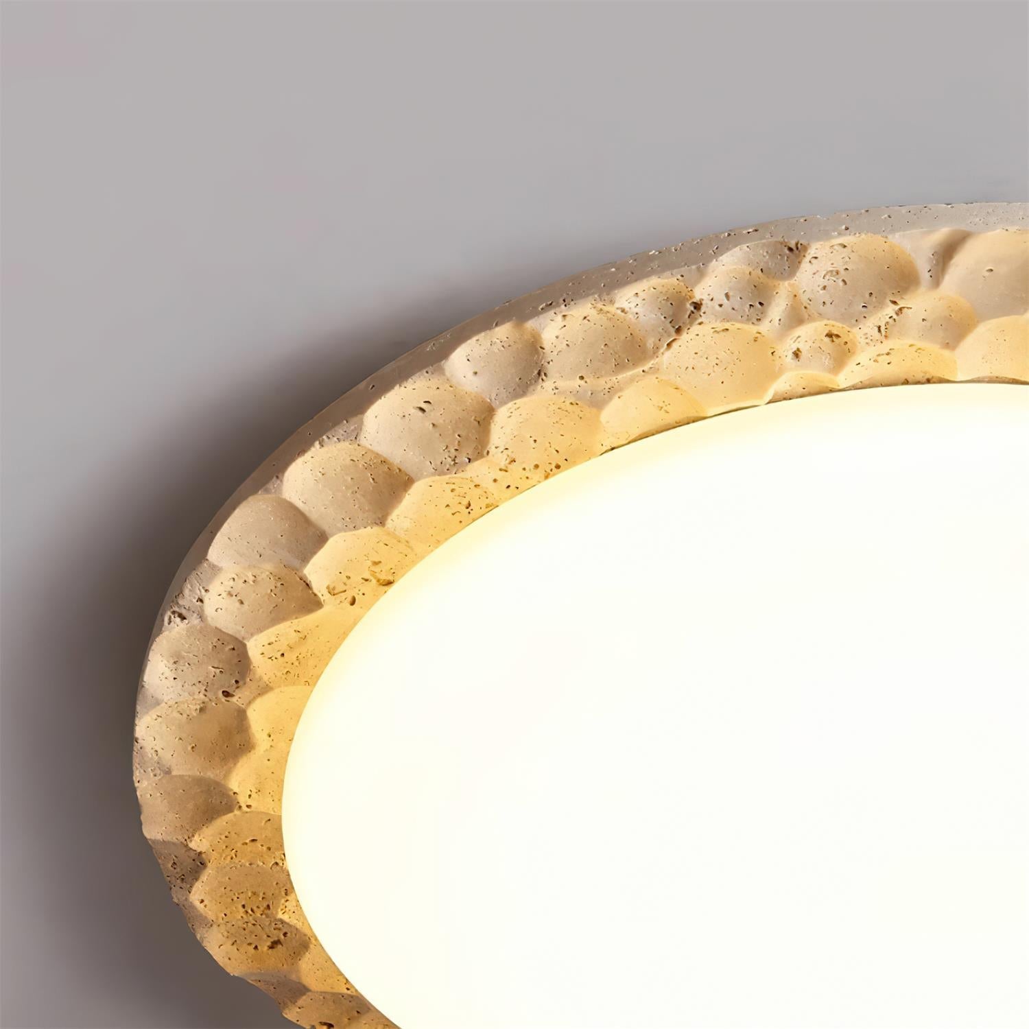 Ritta Travertine Canopy Ceiling Light - Letslighting