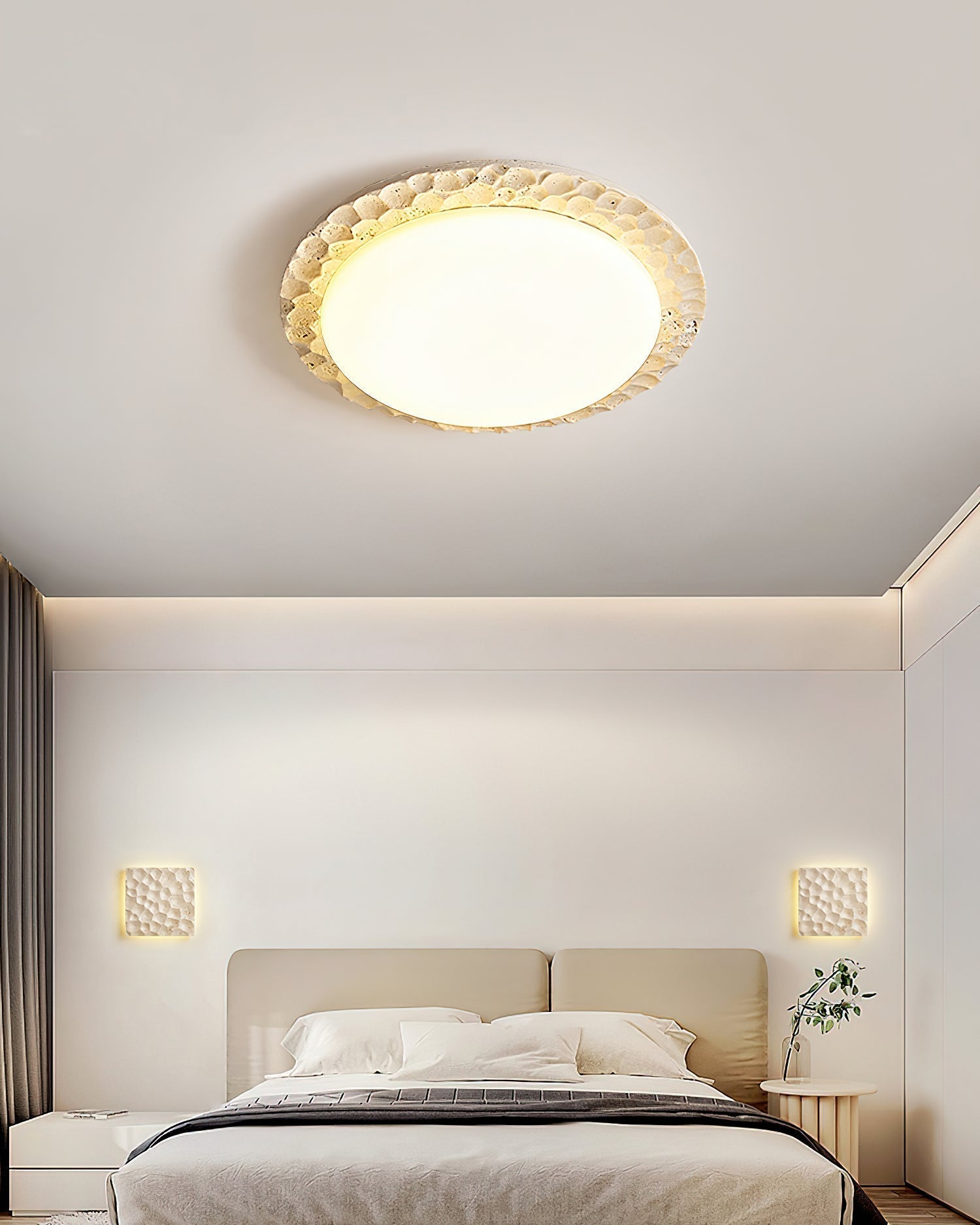 Ritta Travertine Canopy Ceiling Light - Letslighting