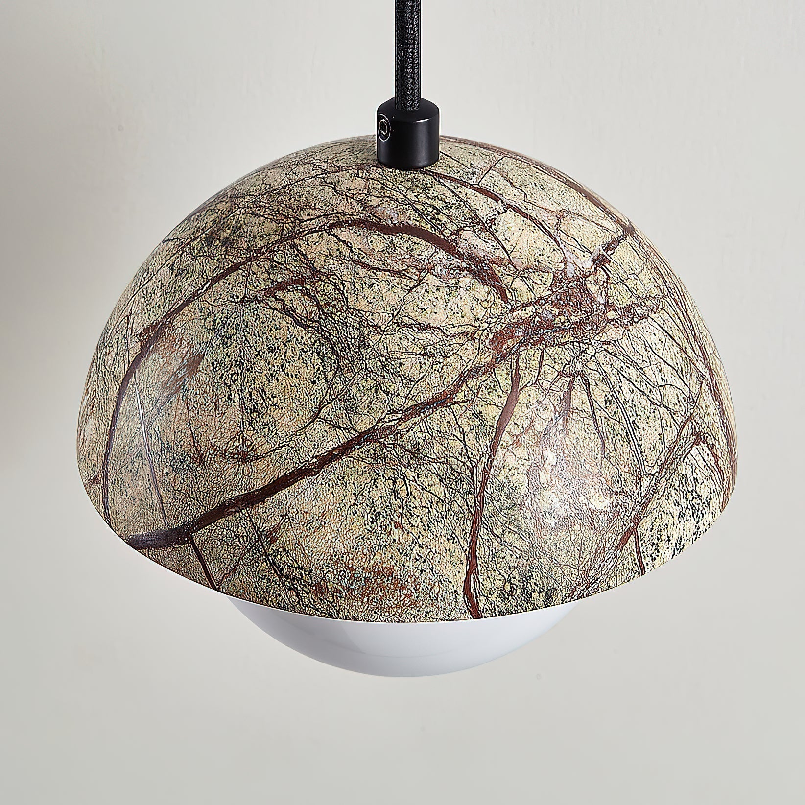 Lylorarae Modern Minimalist Marble Glass Pendant Lamp - Lamp Copper