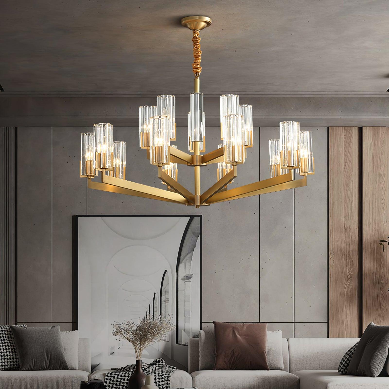Kayla Brass Chandelier - Blowlighting