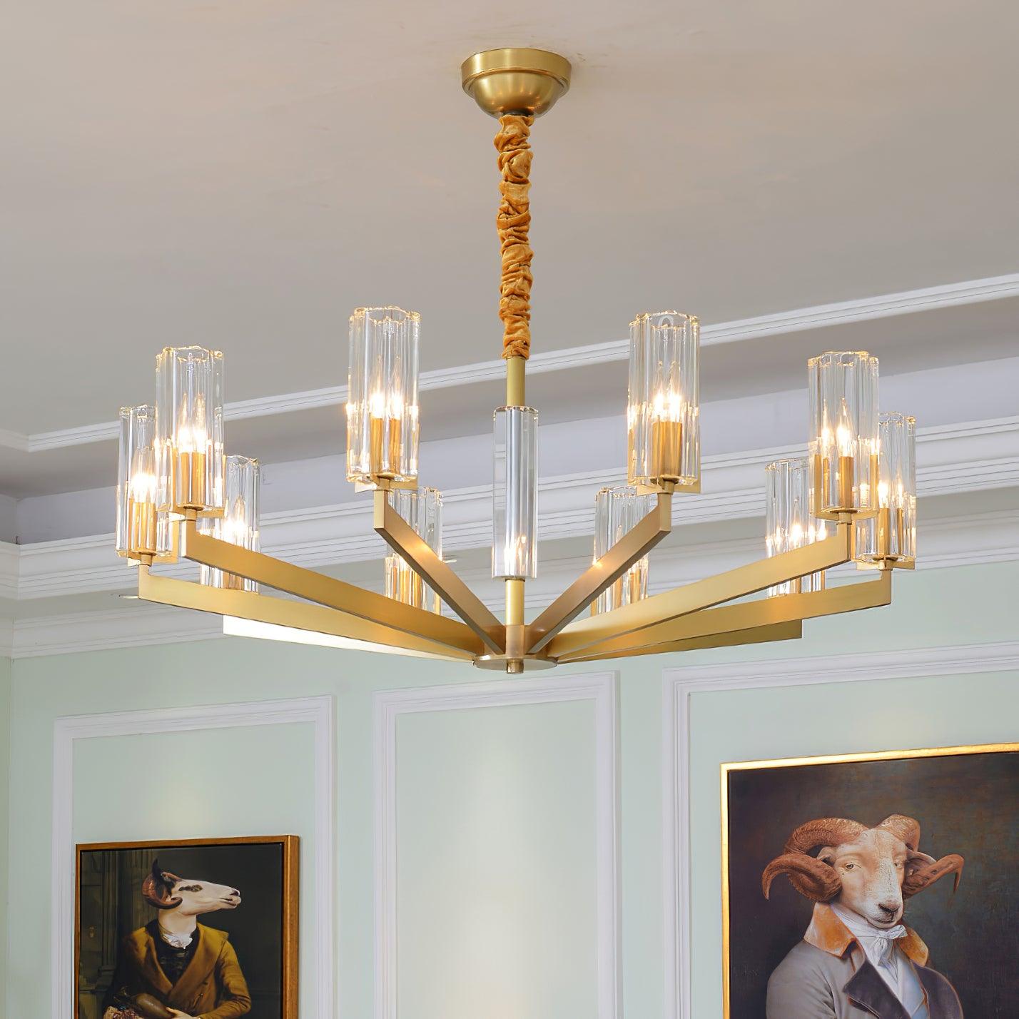 Kayla Brass Chandelier - Blowlighting
