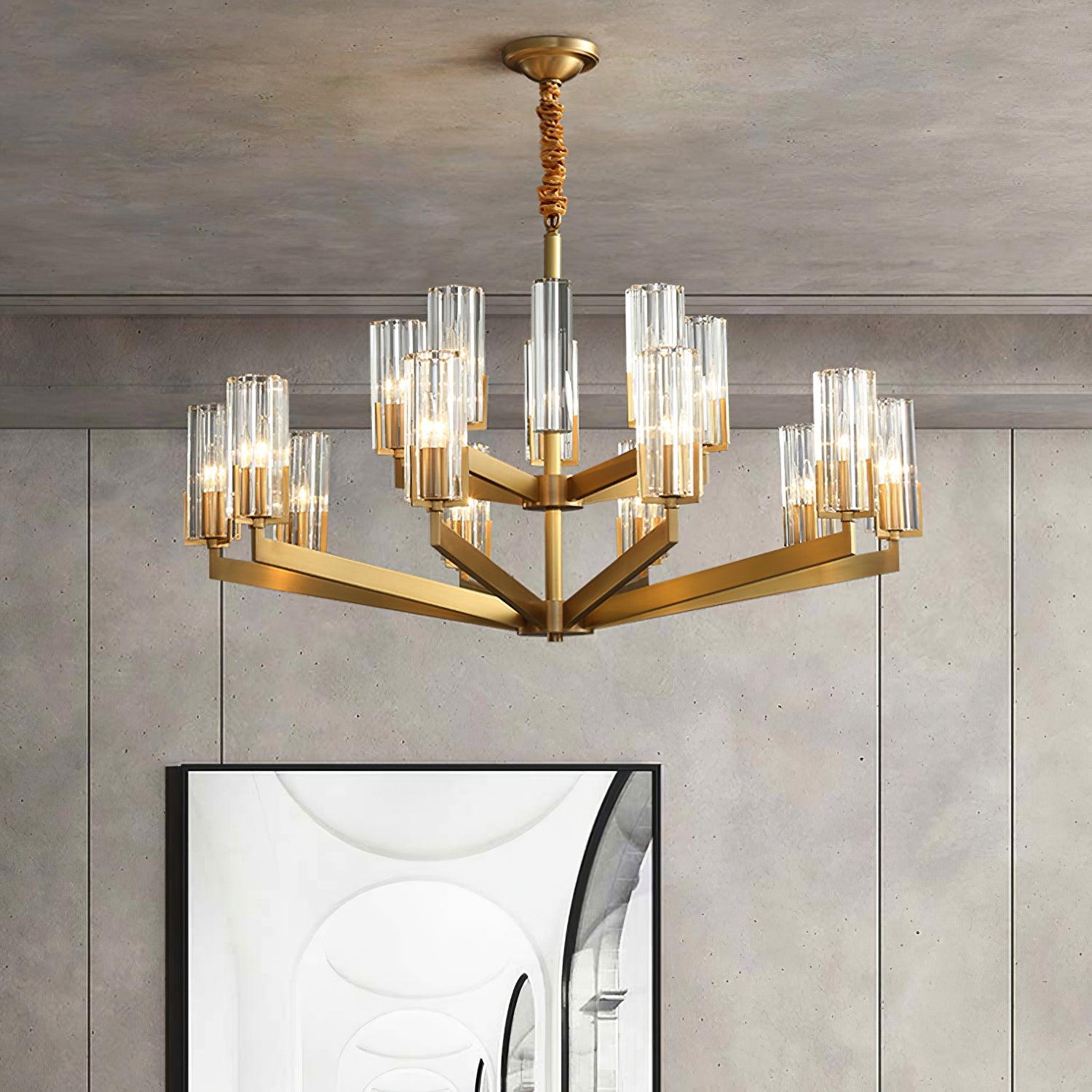 Kayla Brass Chandelier - Blowlighting