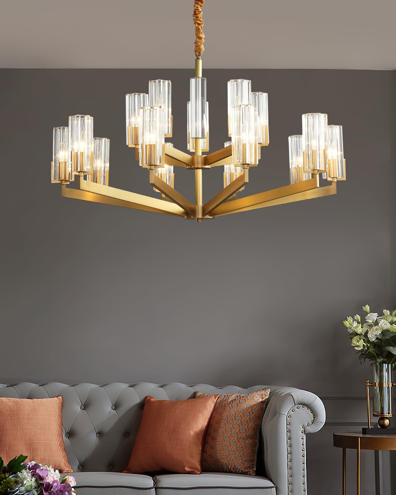 Kayla Brass Chandelier - Blowlighting