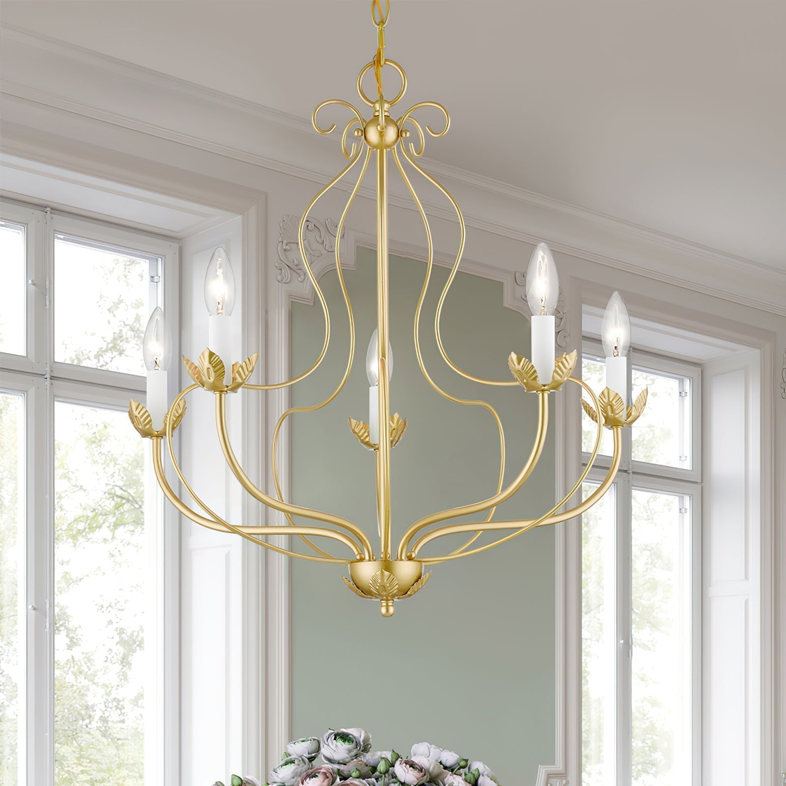 Avtalan Vintage Industrial Metal Chandelier - Lamp Copper