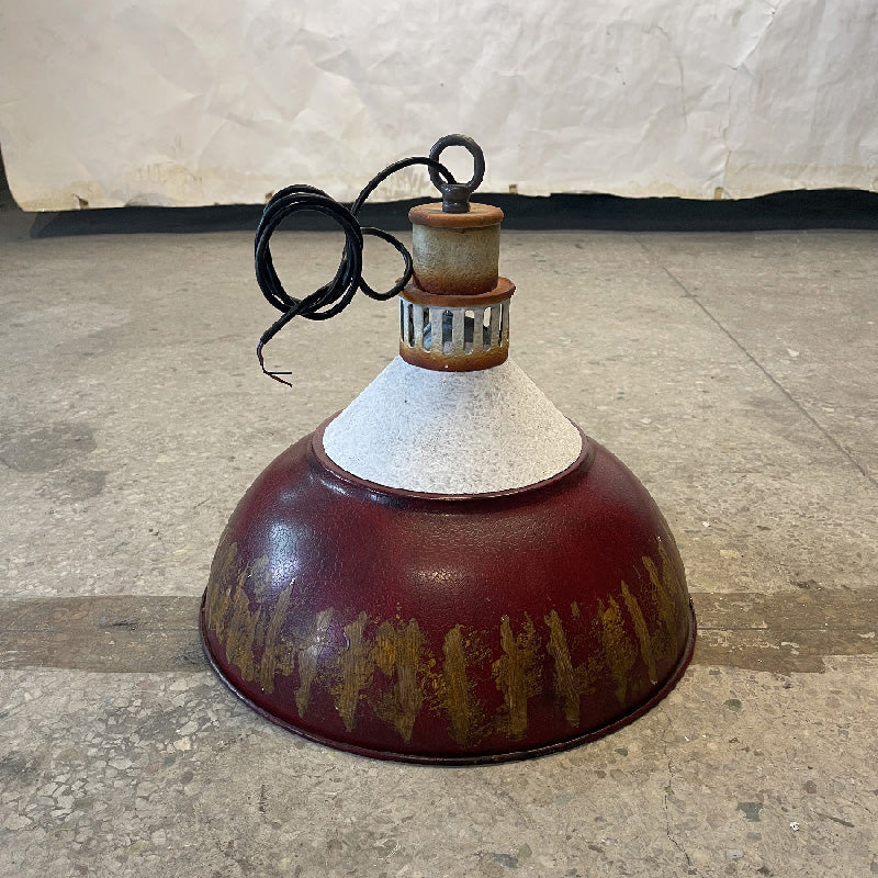 Avynor Vintage Industrial Blue Metal Pendant Lamp - Lamp Copper