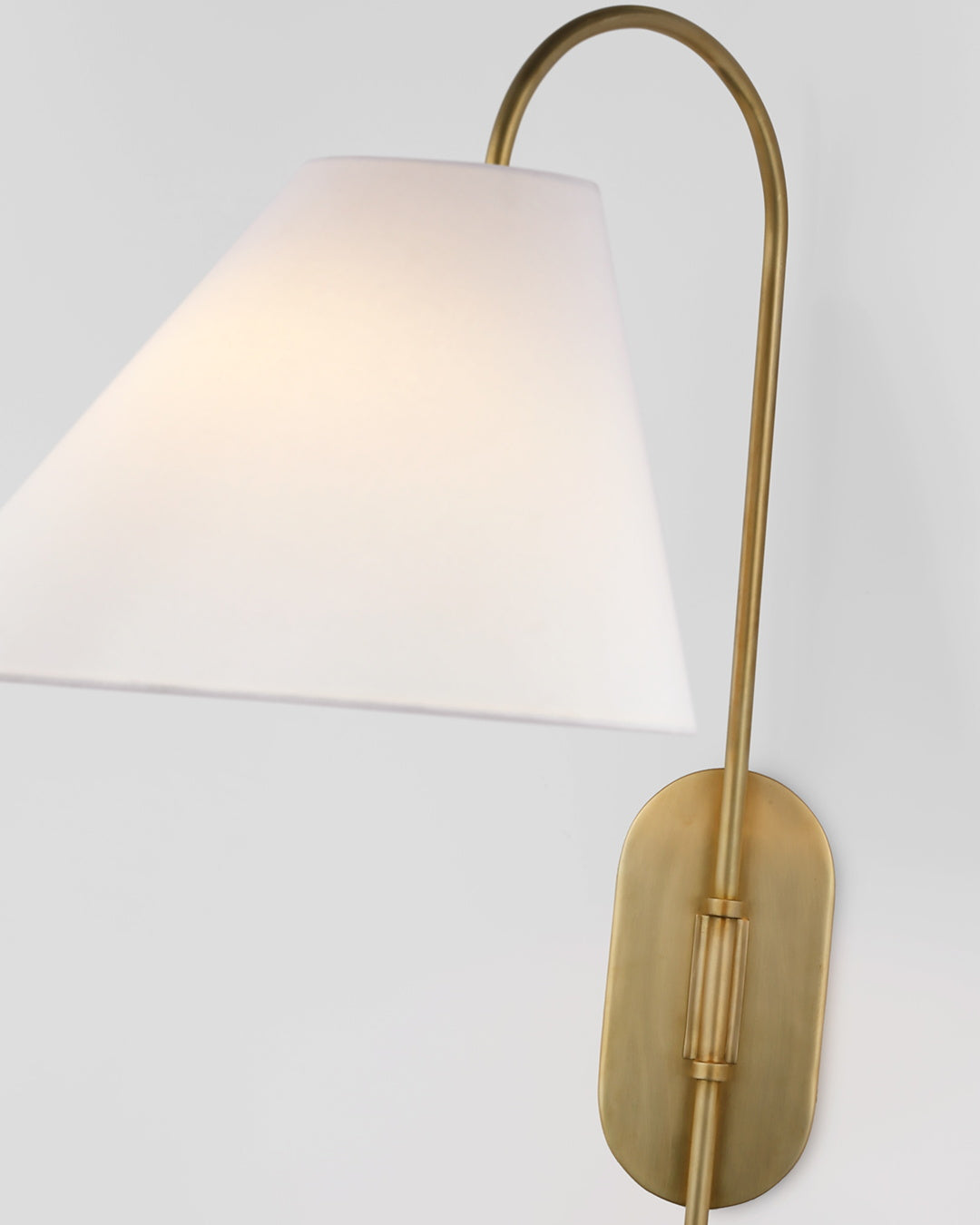 Nyphaiel Modern Minimalist Brass Fabric Wall Lamp - Lamp Copper