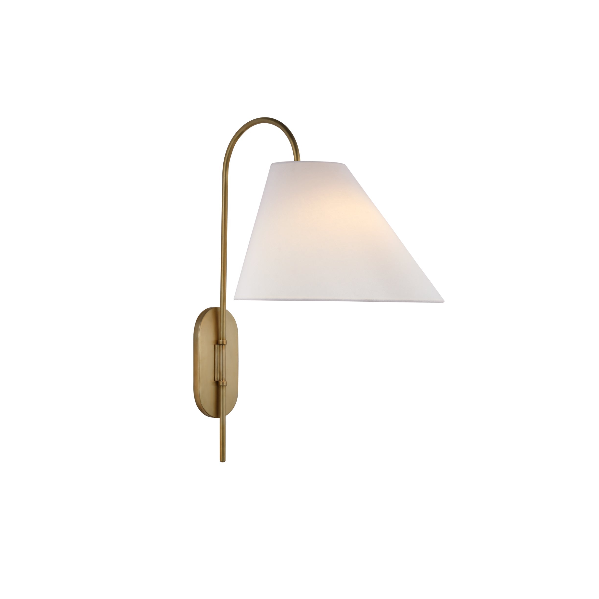 Nyphaiel Modern Minimalist Brass Fabric Wall Lamp - Lamp Copper