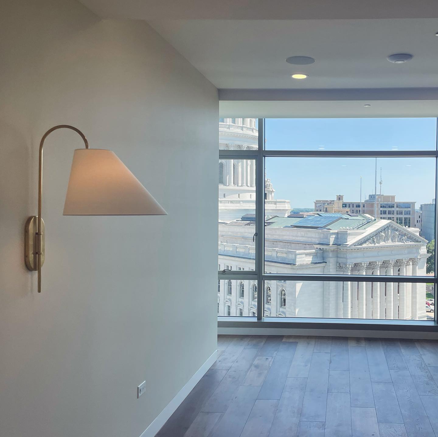 Nyphaiel Modern Minimalist Brass Fabric Wall Lamp - Lamp Copper