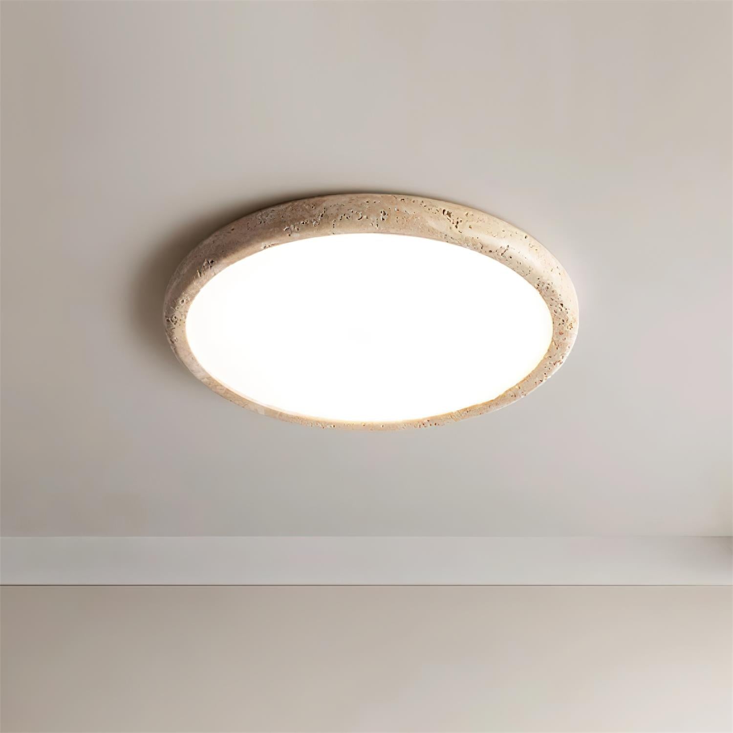 Lunaro Travertine Ceiling Light - Letslighting