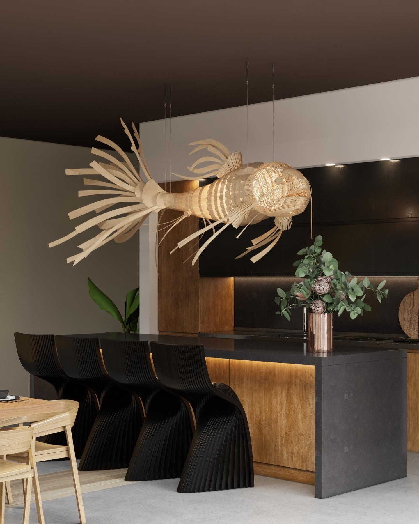 Koi Chandelier - Blowlighting