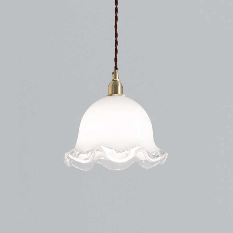 Allirora Premium Elegance Brass Glass Pendant Lamp - Lamp Copper