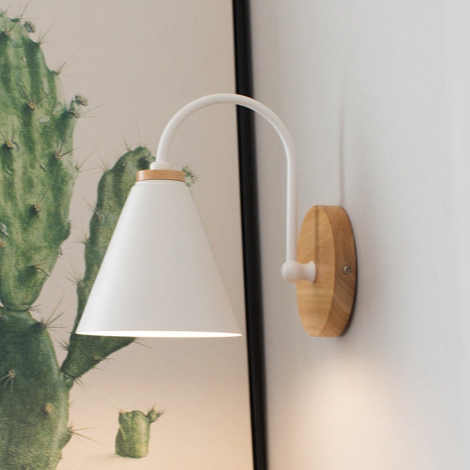 Muto Lampada da Parete in Legno Nordic