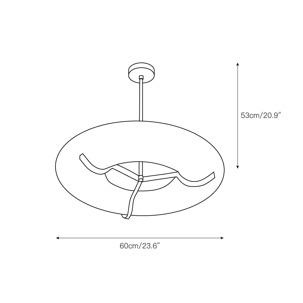 Eldorora Modern Minimalist Brass Alabaster Chandelier - Lamp Copper
