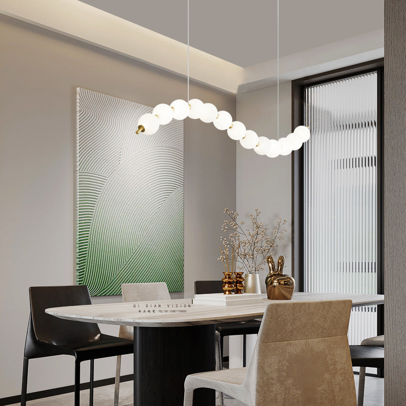 Arisha Elegante Metallo Acrilico Sospensione Bianco Soggiorno Camera da letto Ristorante