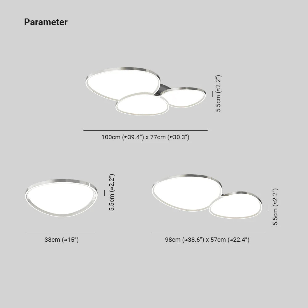 Arisha Moderno LED Metallo Plafoniera Camera da Letto Soggiorno
