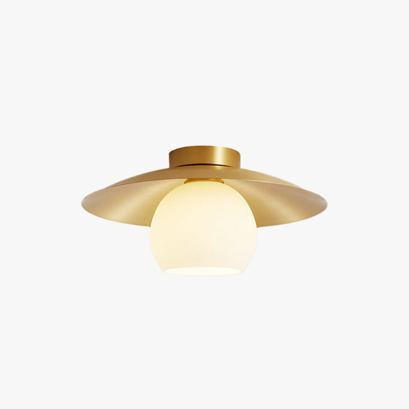 Arisha Nordiche LED Metallo Vetro Plafoniere Giallo Corridoio Soggiorno