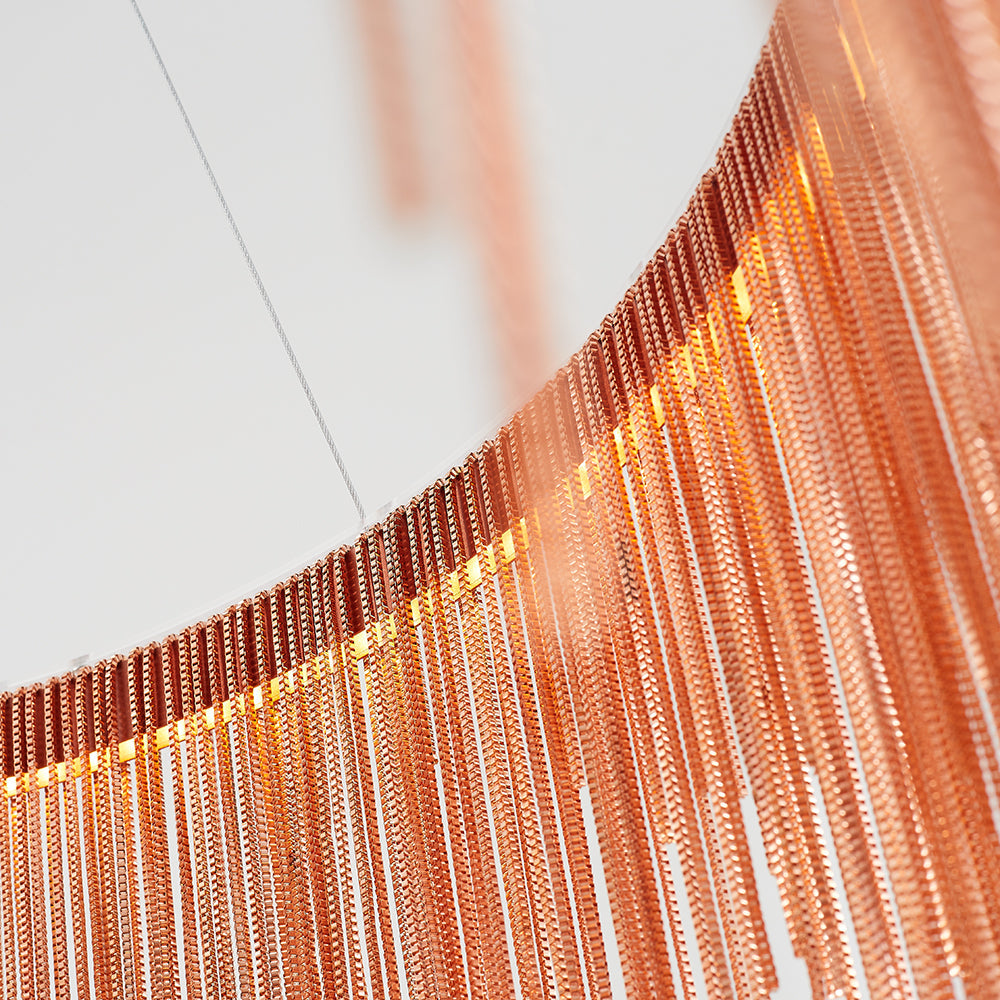 Arisha Lusso LED Lampada a Sospensione Catena Nappa