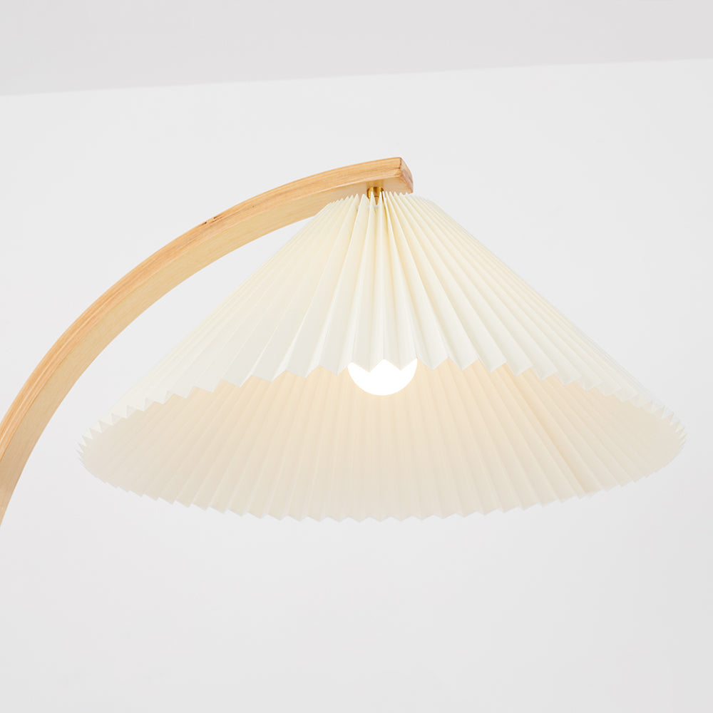 Muto Minimalista LED Lampada da Terra Metallo Legno Arco Soggiorno/Camera da Letto