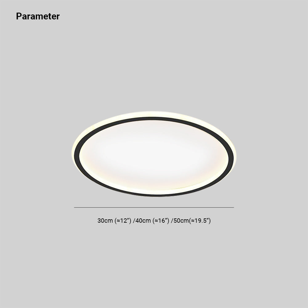 Arisha Moderne LED Plafoniere Rotonde Vuote Bianche