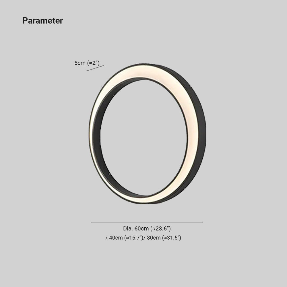 Ray Moderno Minimalismo LED Applique da Esterni Metallo Anello Corridoio/Giardino
