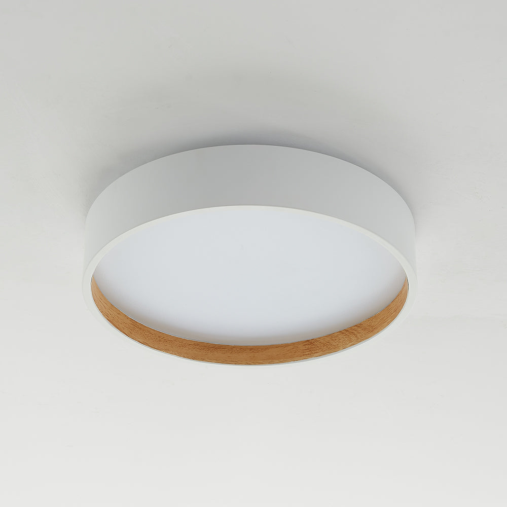 Arisha Moderne LED Plafoniere Metallo Bianca/Grigia/Nera Rotonda