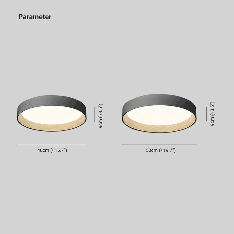 Arisha Moderne LED Plafoniere Metallo Bianca/Grigia/Nera Rotonda