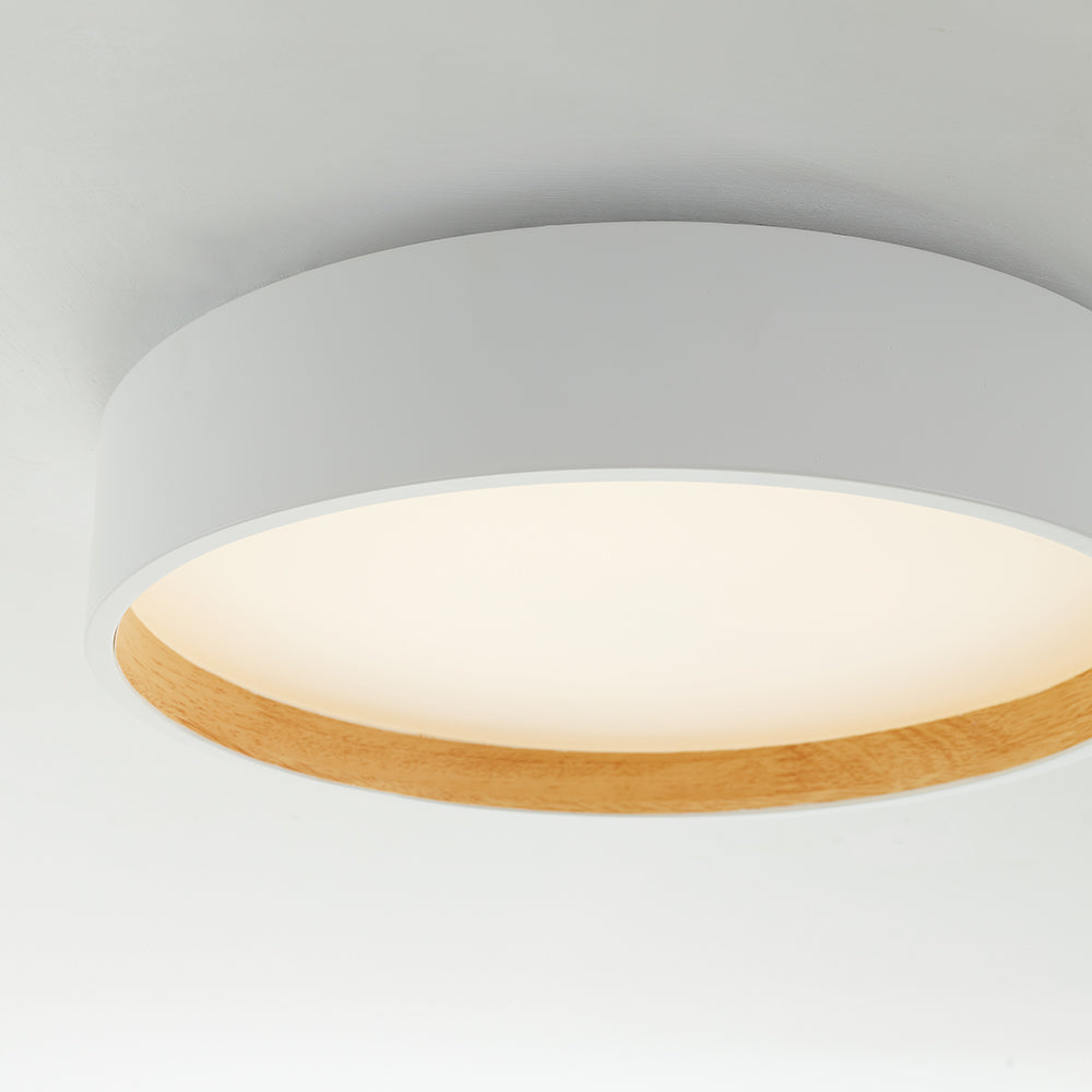 Arisha Moderne LED Plafoniere Metallo Bianca/Grigia/Nera Rotonda