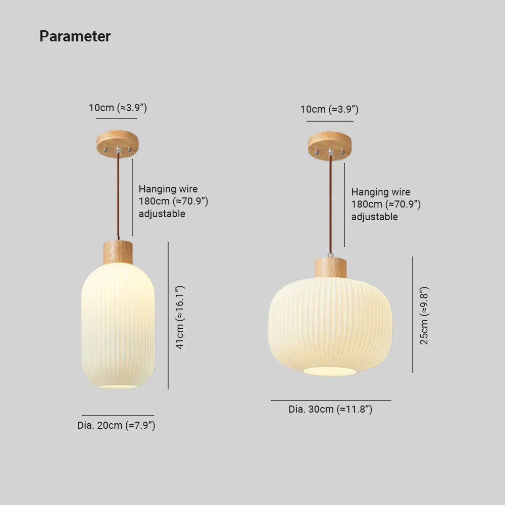 Muto Moderno Legno/Vetro Lampade a Sospensione Bianco Soggiorno Camera da Letto