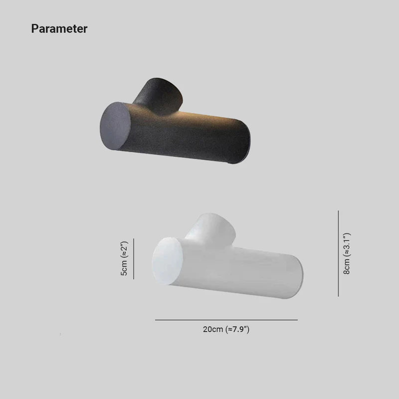 Ray Moderne LED Lampade da Esterno Bianco/Nero Impermeabile