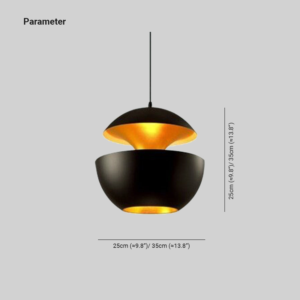 Arisha Moderno LED Urbano Lampade a Sospensione Metallo Nero/Bianco Soggiorno/Camera da Letto
