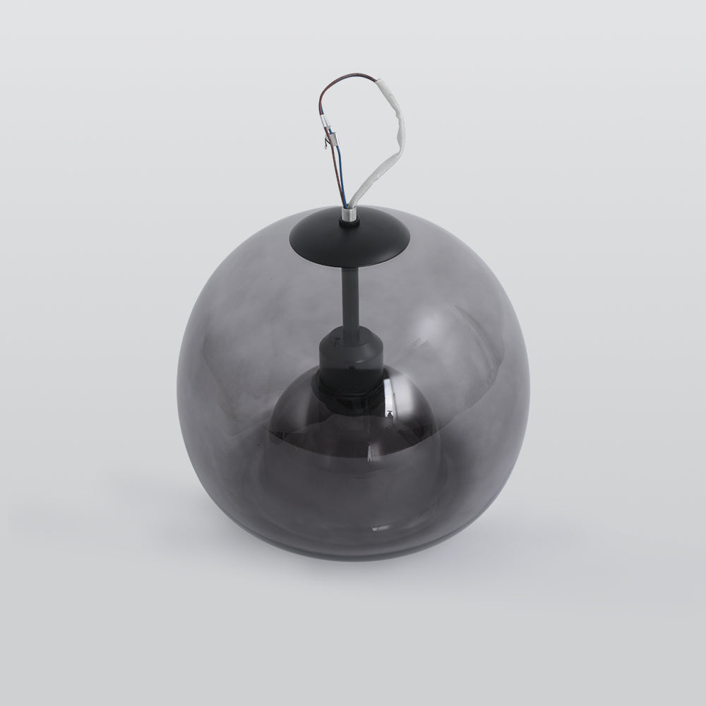 Arisha Moderno LED Lampade a Sospensione Cupola Vetro Oro/Nero Trasparente