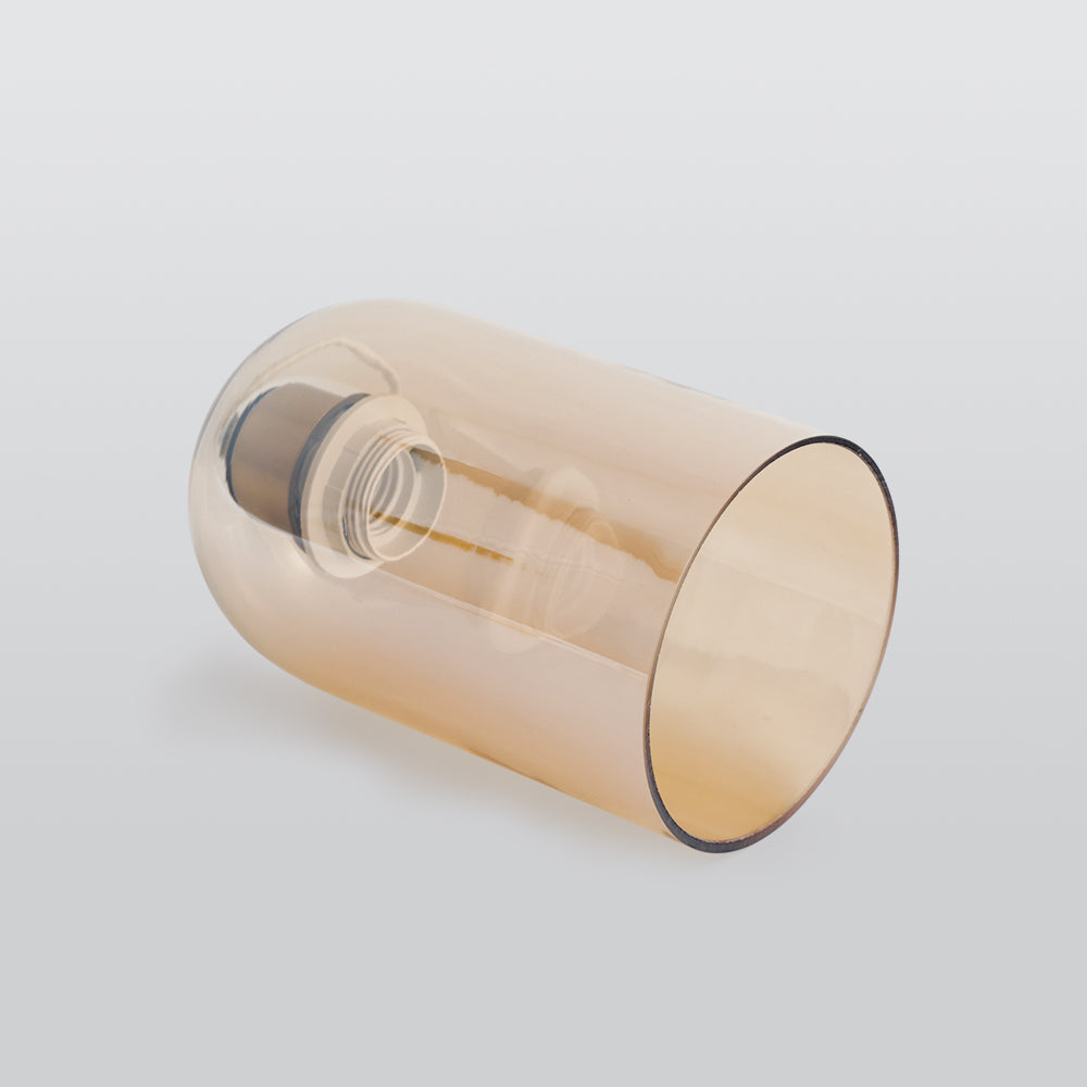 Arisha Moderna LED Plafoniere Cilindro Vetro Trasparente Cognac/Grigio Corridoio/Soggiorno/Camera da Letto